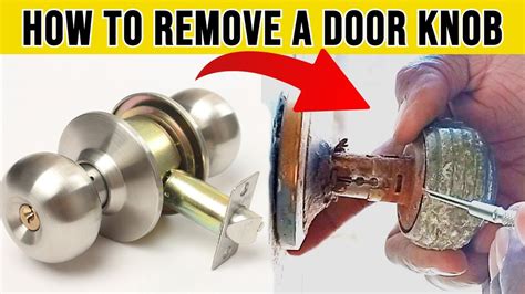 how to remove a door handle with no screws|How to Replace an Interior Doorknob: 15 Steps (with Pictures) .